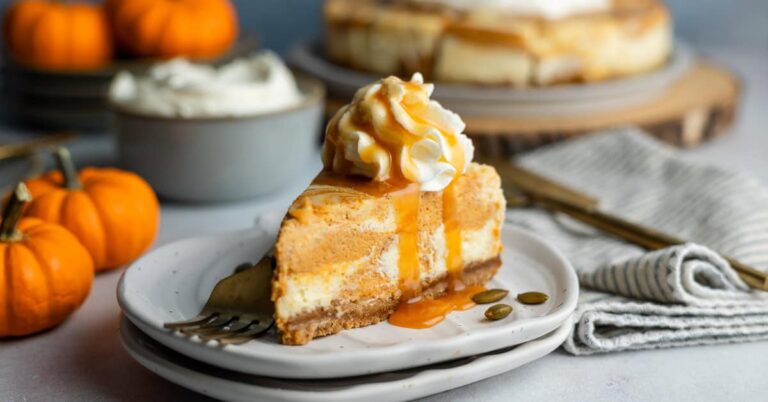 Tarta de Queso de Calabaza con Remolinos sin Gluten: ¡Perfecta para el Día de Acción de Gracias!