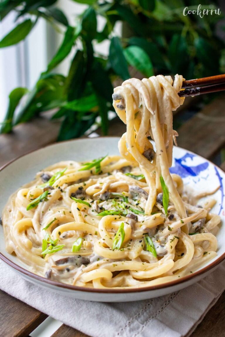 Udon con champiñones cremosos de 15 minutos | Cocinero