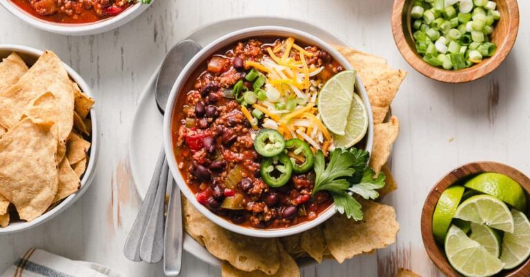 Chili sans gluten avec bœuf et haricots »La recette parfaite et incontournable!